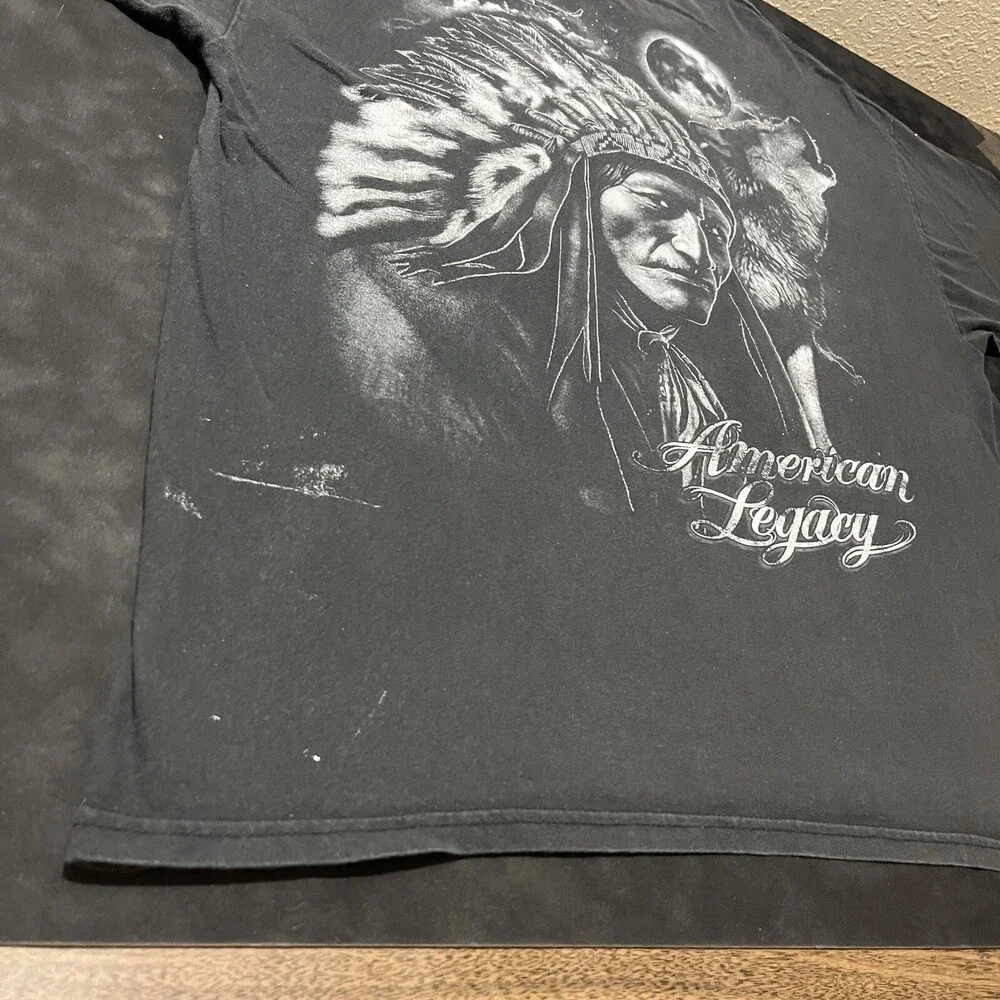 Native American Legacy Chopper Mexican Pride Western Vintage Geronimo Shirt Wolf